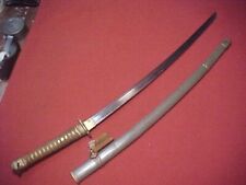 WWII JAPANESE SAMURAI SWORD ~ LATE WAR ~ SIGNED TANG ~ TURN IN TAG ~ ESTATE ITEM picture