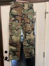 US Army Men’s Camouflage Woodland Camo Cargo Pants S-Regular Combat Military picture