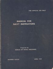 MILITARIA (1949) Book Manual For NAVY Instructors NAVPERS 16103-B picture
