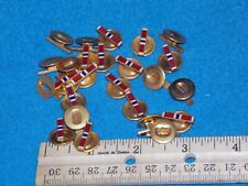 VINTAGE - LOT OF 25  - BRONZE STAR MEDAL RIBBON BAR BUTTONS - NEW picture