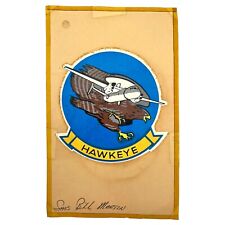 VTG US Air Force HAWKEYE Emblem Sticker on Card Stock SMS Bill Martin picture