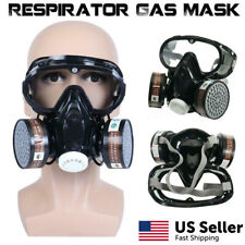 Respirator Gas Face Mask Safety Chemical Dustproof Filter Military Eye Goggle picture