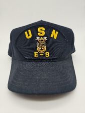 USN E-9 Snapback Hat With USN Pin picture