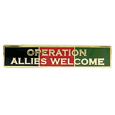 EL13-005 Operation Allies Welcome AFGHAN Unit Citation Commendation Bar Pin Poli picture