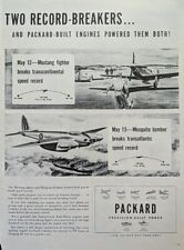 1944 vintage WW2 Mustang Fighter & Mosquito Bomber Airplane Record picture