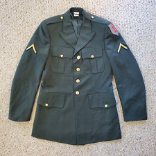 GWOT-Era Army Green Service Uniform Jacket 1st Infantry Division Private E1 40L picture