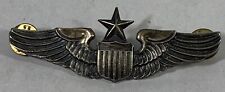 Vintage Military Wings with Shield and Star Vanguard Markings Pin Back picture