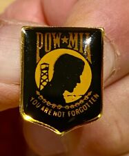 US Military POW MIA Lapel Hat Pin You Are Not Forgotten - picture