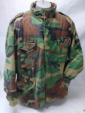 USGI Mens 2XL Cold Weather Field Jacket Woodland Camo Long Coat Lakeview picture