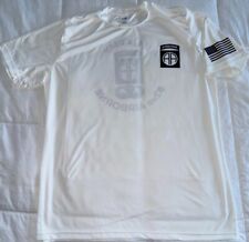 US Army 82nd Airborne Division S/S White Polyester T-Shirt X-Large New picture