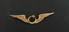 Reproduction WW1 Ottoman Turkish Air Force Pilot's Hat Brass Badge picture
