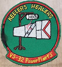 USN NAVY VS-32 POWER PLANTS KEELERS HEALERS  JACKET PATCH COLOR DRESS ORIGINAL  picture