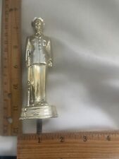Military With Rifle Light Gold Metal Trophy Topper  picture