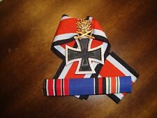 GERMAN KNIGHT'S CROSS WITH GOLDEN OAKLEAVES & SWORDS &  BRILLIANTS + RIBBON+BAR picture