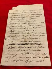 1392 CIVIL WAR SOLDIERS WIFE LETTER BEGS RELEASE OF HUSBAND FROM GUARDHOUSE 1865 picture