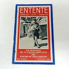 January 1945 Entente No 36 The Wounds of Great Britain French/English Magazine picture