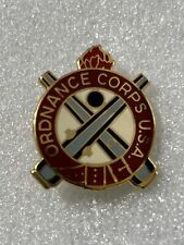 US ARMY CORPS CREST INSIGNIA ORDNANCE CORPS REGIMENTAL CREST DUI BADGE LAPEL PIN picture