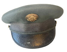 Vintage Kingform Cap DeLuxe New York Military Gold Green Wool Service Size 6 7/8 picture
