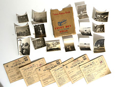 WW2 USA RATION BOOK FAMILY GARAGE SALE LOT X6 RATION BOOKS & PHOTOS + ENVELOPE picture