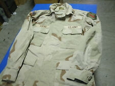 US ARMY DESERT DCU SHIRT / COAT MEDIUM REGULAR IST DIV. WITH FLAG picture