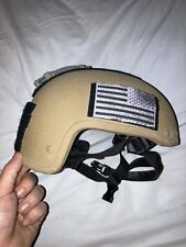 High Cut mich 2001 helmet With V-lite And IR Flag Patch picture