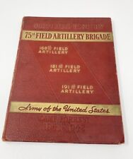 Vintage WW2 75th Field Artillery Brigade Camp Forrest Picture History Book 1940s picture