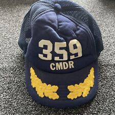 Vintage Navy Hat 359 CMDR Segal Trucker Hat Make In Korea picture