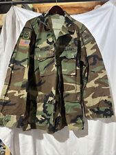 VTG US Army BDU Shirt Jacket 82nd Airborne CIB, Master Parachutist Armor NAMED picture
