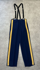 ASU Army NCO Dress Blue Wool Uniform Suspenders Pants Gold Braided 31 x 29.5 K-4 picture