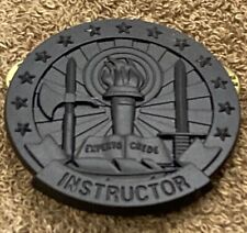 US ARMY INSTRUCTOR PIN,  BLACK picture