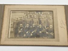 Antique Military Photo Soldiers Company World War 1 Photograph - 7” X 5” picture