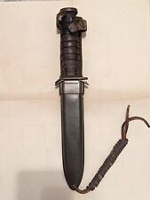 Vintage WW2 US M3 CASE FIGHTING KNIFE AND SCABBARD M8 picture
