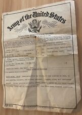 WW2 US Army Separation Qualification Record, Driver, Sulphur Springs, Texas picture