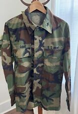 80’s U.S. Army Field Jacket Patched Camouflage Mens’sMed Tall, NC National Guard picture