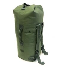 Military Duffle Bag, OD Green Nylon Sea Bag Carry Straps Army Duffel USGI picture