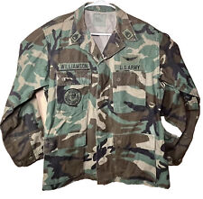 US Army Military Woodland Camo Adjustable Jacket & Adjustable Pants Size Medium picture
