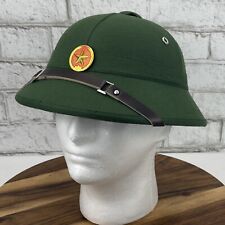 Original Vietnamese Pith Helmet, Vietnam War, Viet Cong Hat, Green Canvas picture