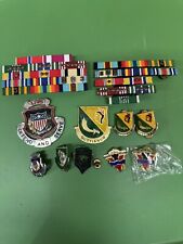 Vintage Military Ribbons, Pins And Badges picture