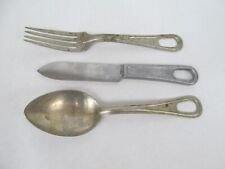 Vintage Military Mess Hall Cutlery Flatware Spoon Knife Fork picture