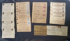 WWII War Ration Books 1 through 4 (lot of 20) + mileage ration record and stamps picture