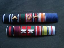 GERMAN ADMIRAL DONITZ RIBBON BARS--(He had 2 with 6 devices) picture