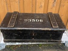 Vintage Military Wooden Ammo Box / Storage picture
