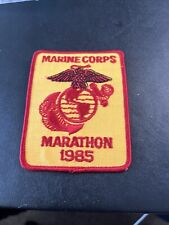 Vintage United States Marine Corps Marathon 1985 Jacket Patch USMC US Military. picture