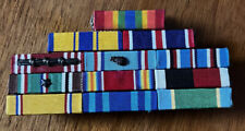 US Army NCO Ribbons: 11 Stacked, Vintage Vietnam Era picture
