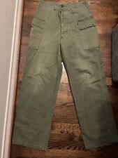 Men's VTG 1940s WWII HBT US Army pants size 34/32 picture