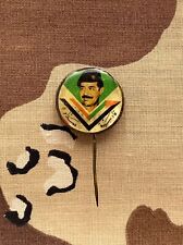 Original Vintage Saddam Hussein Iraqi Badge Pin picture
