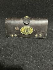 Original Rare 1870s National Guard Leather Cartridge Pouch .45-70 B4 picture