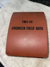 FM5-34 1976 ENGINEER FIELD DATA BOOK FIELD MANUAL US ARMY MILITARY wow  picture
