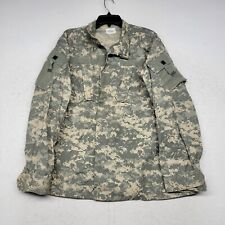 US Army Jacket Mens Medium Long Green Camo Digital Zip Patches Military Uniform picture