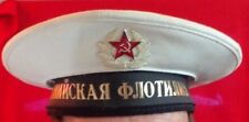 RARE VINTAGE Caspian Flotilla RUSSIAN USSR SOVIET UNION SAILOR NAVY HAT CAP   picture